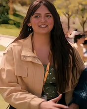 Jordan Wilson The Sex Lives of College Girls Tan Jacket