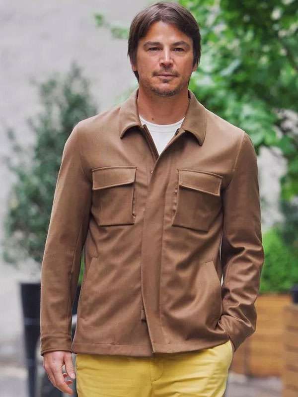 Josh Hartnett NYC 2025 Brown Jacket – Edison Jacket