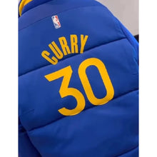 Golden State Warriors Ayesha Curry Blue Puffer Jacket