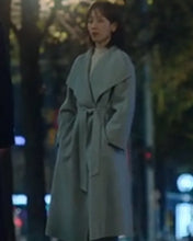 No In-ji The Trunk Grey Wool Coat