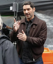 CIA Tom Ellis Brown Bomber Jacket