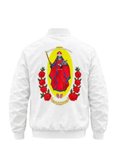 Cotton polyester white Money in the Bank bomber jacket