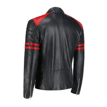 Cafe Racer Moto Biker Leather Jacket