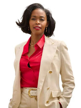 Cameron Cook inspired blazer with three front pockets
