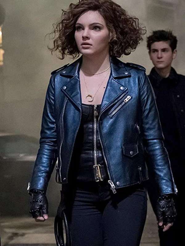 Gotham Camren Bicondova Black Leather Jacket