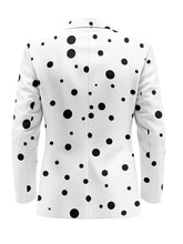 men's white single button party wear blazer