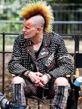 Matt Smith Caught Stealing Studded Leather Jacket