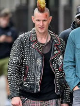 Matt Smith Caught Stealing Studded Leather Jacket