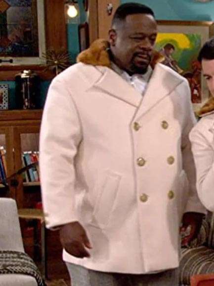 Cedric The Entertainer The Neighborhood White Peacoat