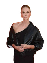 Charlize Theron Black Leather Jacket