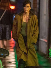 Charlize Theron The Old Guard Brown Coat