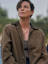 Charlize Theron The Old Guard Brown Coat