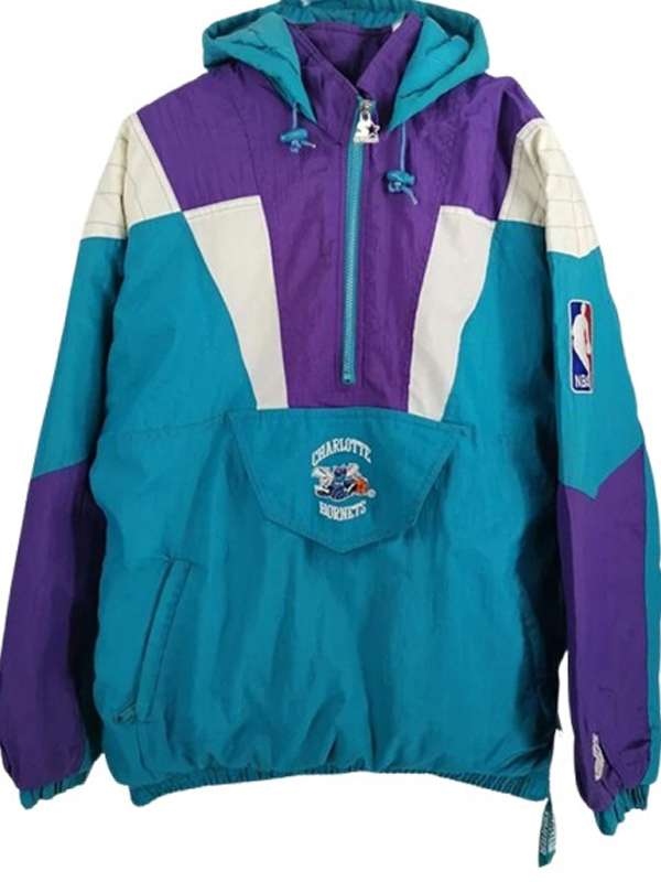 Charlotte Hornets Vintage Basketball Team Jacket