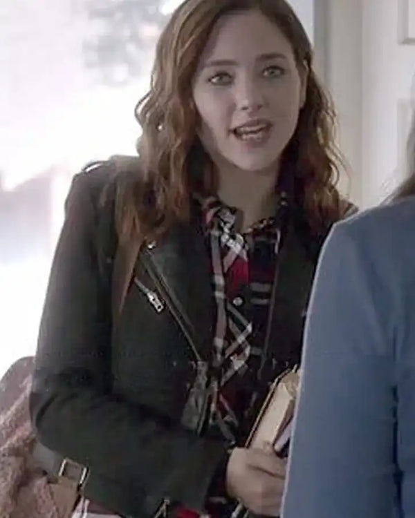 Chasing Life S02 Haley Ramm Black Biker Jacket
