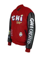 Recreated The Chi red and black varsity jacket
