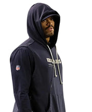 Chicago Bears navy sleeveless hoodie with pouch pocket