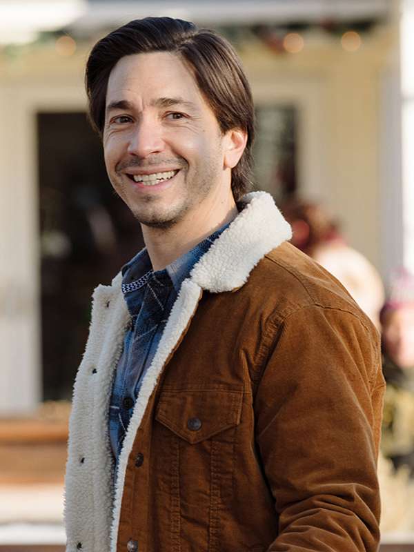 Justin Long Christmas with the Campbells Brown Denim Jacket