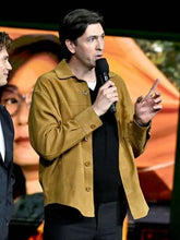 Nicholas Braun CinemaCon Brown Jacket