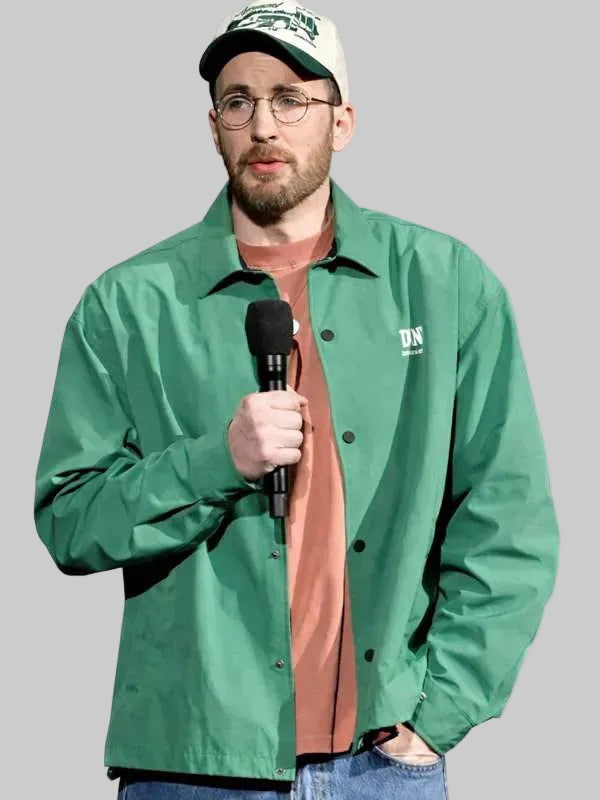 Cinemacon Chris Evans Green Jacket