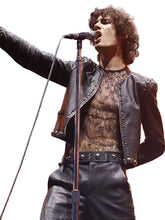 Coachella 2026 Sombr Studded Leather Jacket