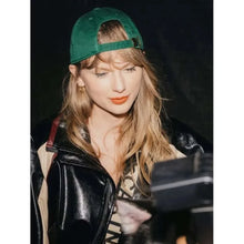 Coachella 2024 Taylor Swift Black Leather Jacket