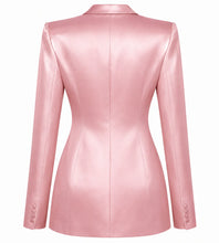 Kylie Jenner Pink Satin Blazer