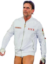 CM Punk-inspired jacket with rib-knitted cuffs