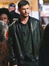 Chris Hemsworth Crime 101 Leather Jacket
