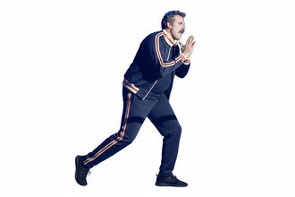David Harbour DTF St Louis Blue Jacket