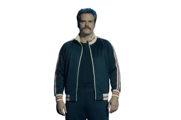 David Harbour DTF St Louis Blue Jacket