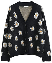 Daisy V-Neck Buttoned Down Women’s Knit Sweater