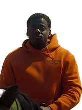 Daniel Kaluuya orange fleece hoodie with kangaroo pocket