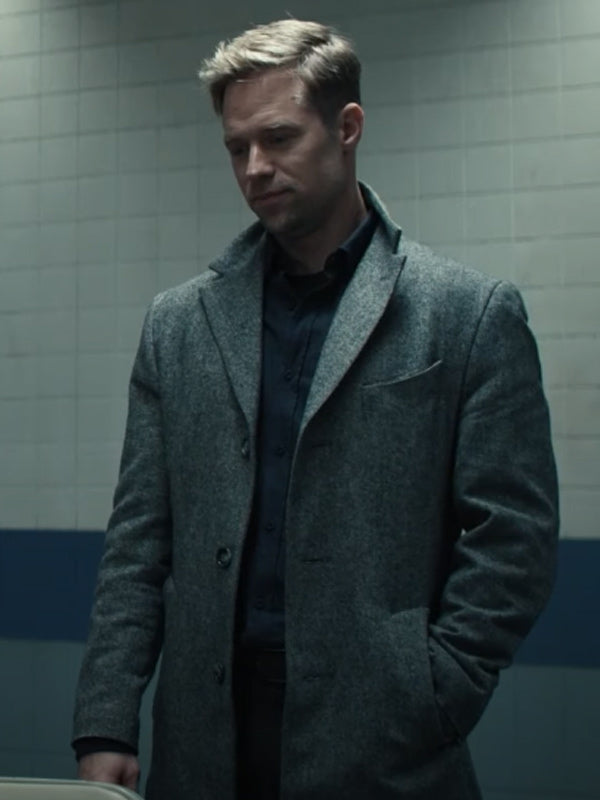 David O’Donnell Reacher S02 Grey Wool Coat