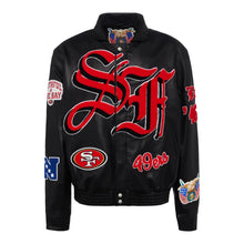 Dean Grady San Francisco 49ers Black Leather Jacket