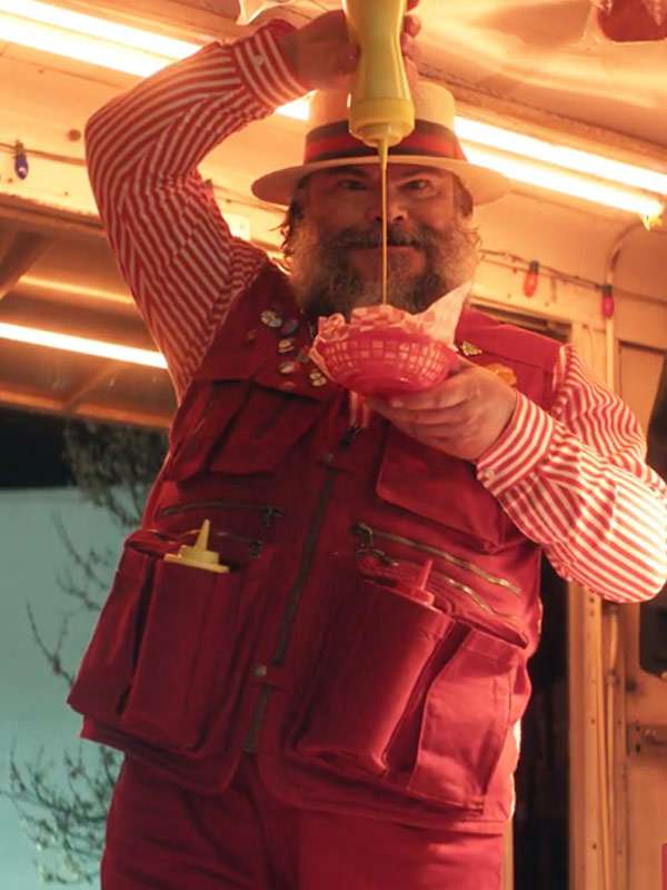 Jack Black Dear Santa 2024 Red Vest