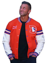 Tim Tebow 2026 Denver Broncos Orange White Varsity Jacket