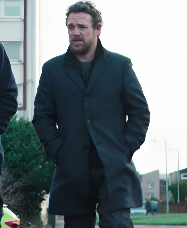 Dept. Q S01 Jamie Sives Black Coat