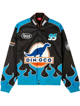 Disney Pixar Cars Lightning McQueen Dinoco Jacket in blue and black