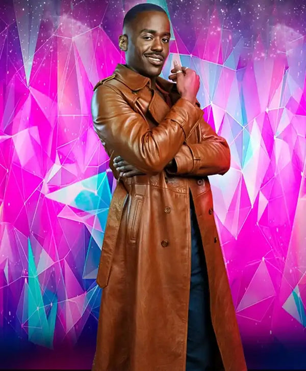 Doctor Who 15th The Doctor Brown Leather Coat