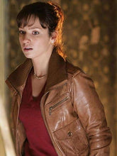 Doctor Who S03 Kathy Nightingale Brown Leather Jacket
