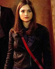 Doctor Who Season 7 Clara Oswald Black Leather Jacket
