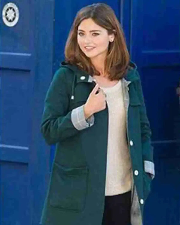 Doctor Who Season 8 Clara Oswald Green Cotton Coat