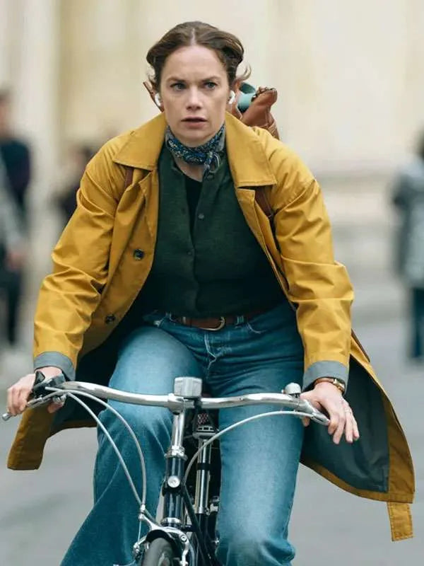 Ruth Wilson Down Cemetery Road Mustard Coat