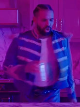 Drake X FOMO Cheetah Print Blue Military Jacket