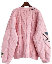 Ebossy Dream Sport Women’s Cable Knit V-Neck Cardigan