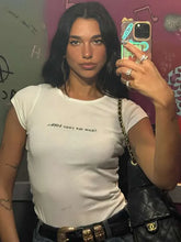 Dua Lipa Show Me Your Books White T-Shirt