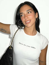 Dua Lipa Show Me Your Books White T-Shirt