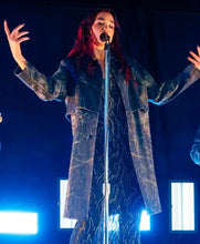 Dua Lipa Times Square Leather Coat