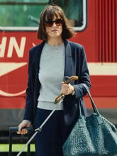 Ursula Brandmeier Eat Pray Bark Blue Blazer