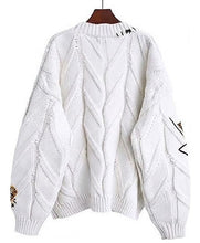 Ebossy Dream Sport Women’s Cable Knit V-Neck Cardigan
